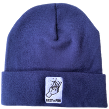 Load image into Gallery viewer, FAST=FUN BEANIE - NAVY BLUE
