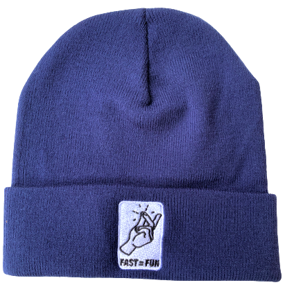 FAST=FUN BEANIE - NAVY BLUE