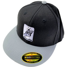 Load image into Gallery viewer, Fast = fun flexfit 210 fitted cap baseball hat flat brim angle
