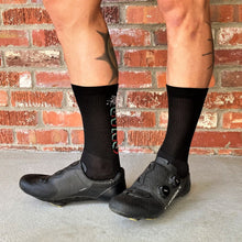 Load image into Gallery viewer, SNAP BEST DAMN CYCLING SOCKS - JET BLACK
