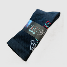 Load image into Gallery viewer, SNAP BEST DAMN CYCLING SOCKS - JET BLACK
