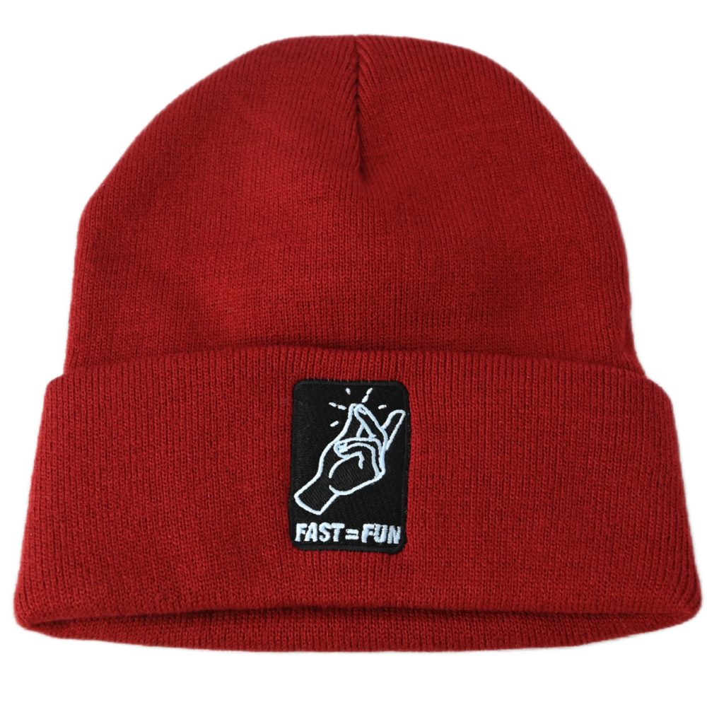 FAST=FUN BEANIE - MAROON